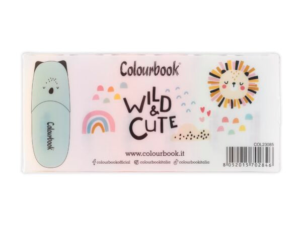 Taschetta 6 mini evidenziatori – Wild & Cute COLOURBOOK