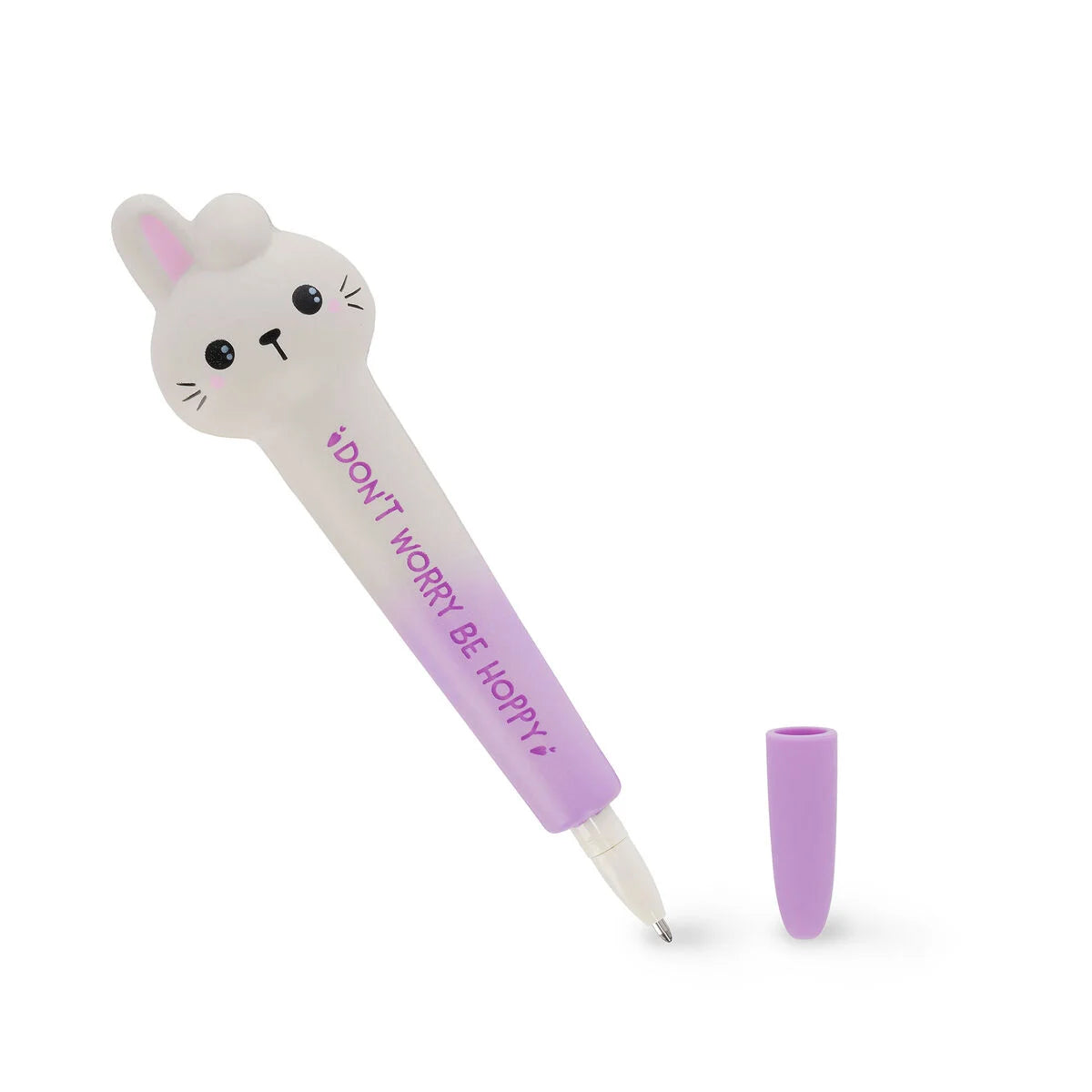 Penna Gel Antistress Bunny "Don't Worry Be Hoppy" - Squeezies - Legami