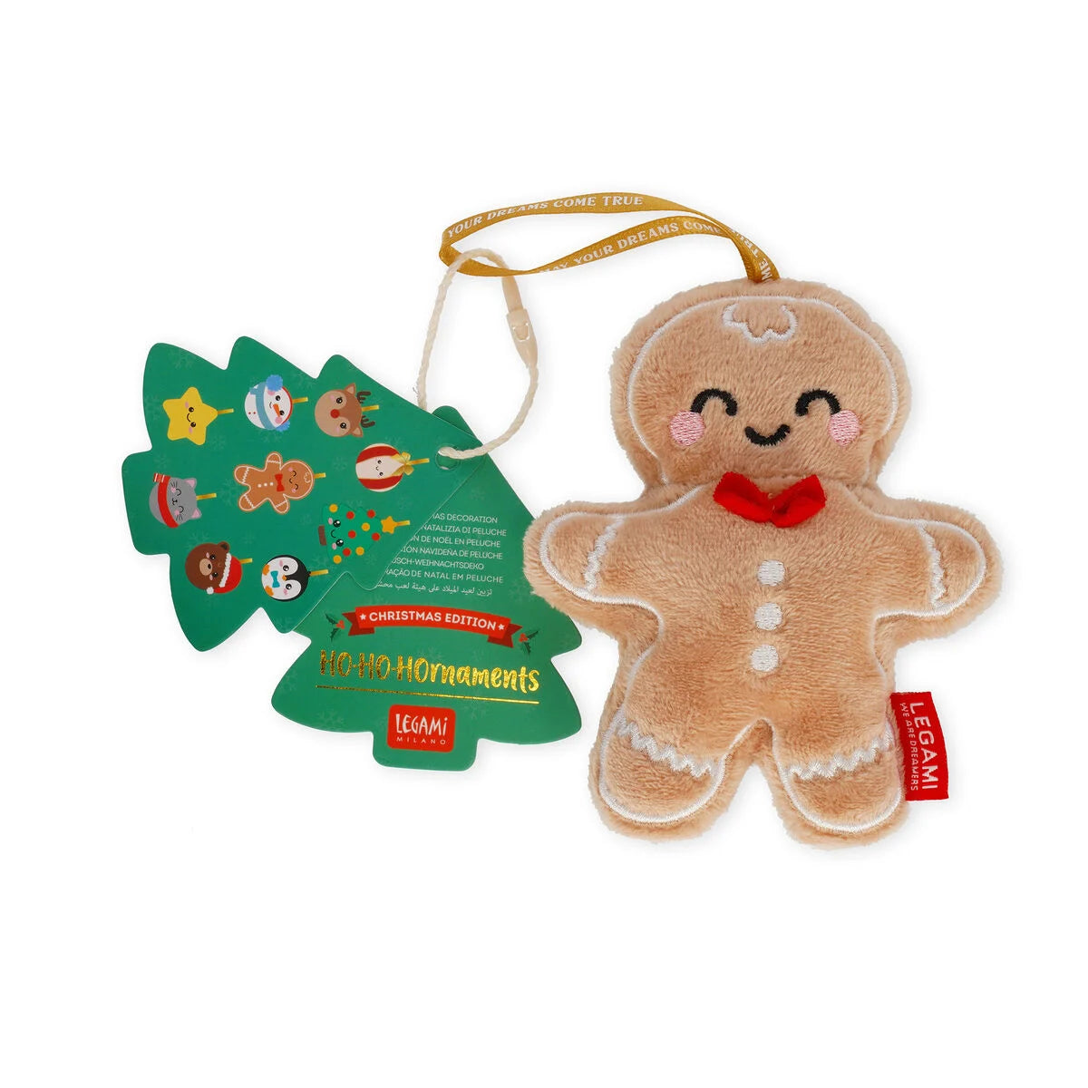 Decorazione Natalizia di Peluche - Ginger Bread - Oh-Oh-Ohrnaments - Legami Natale
