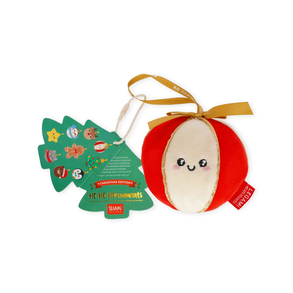 Decorazione Natalizia di Peluche - Ball - Oh-Oh-Ohrnaments - Legami Natale