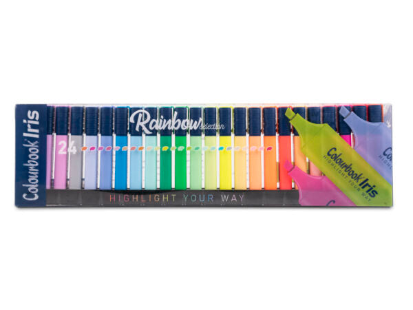 Set 24 evidenziatori Iris Rainbow Selection - COLOURBOOK