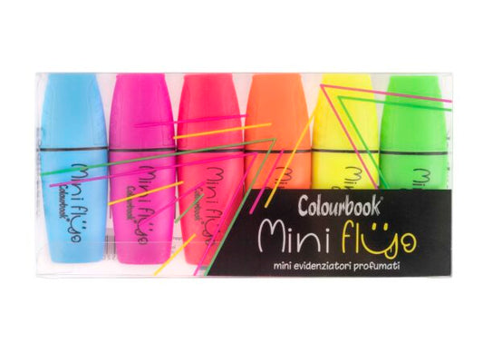 Taschetta 6 mini evidenziatori profumati – Mini Fluo - COLOURBOOK