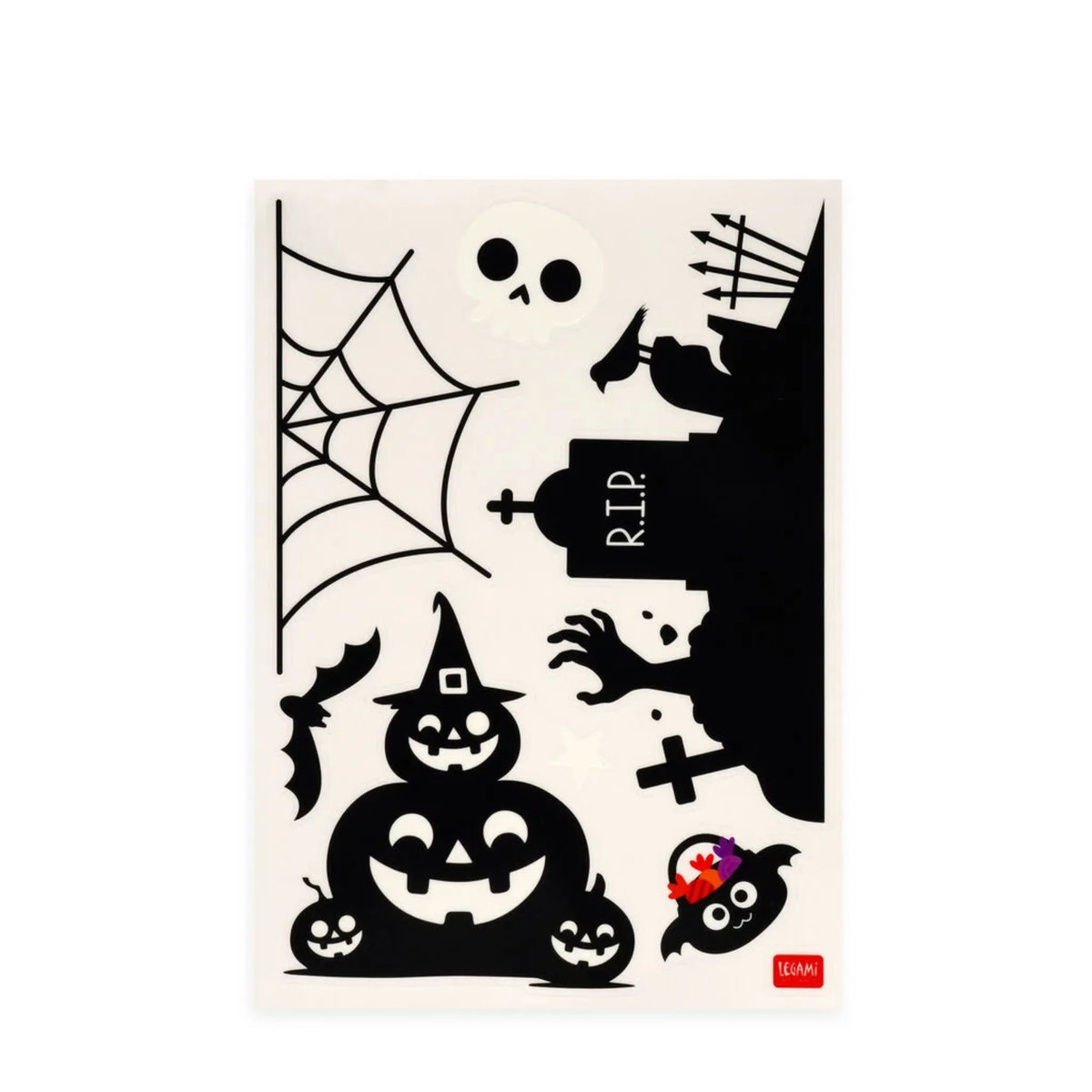 Set 40 Adesivi Elettrostatici Halloween per Finestre Legami – Windo-Wow