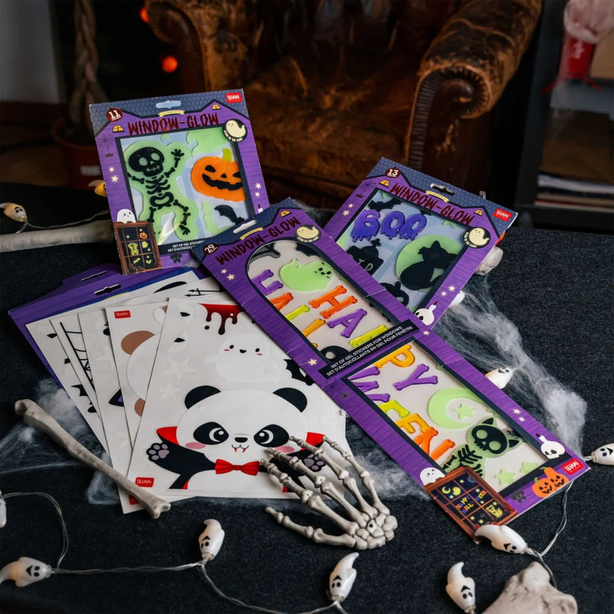 Set 40 Adesivi Elettrostatici Halloween per Finestre Legami – Windo-Wow