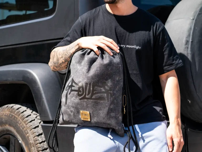 Sacca con coulisse Geolier Black Denim