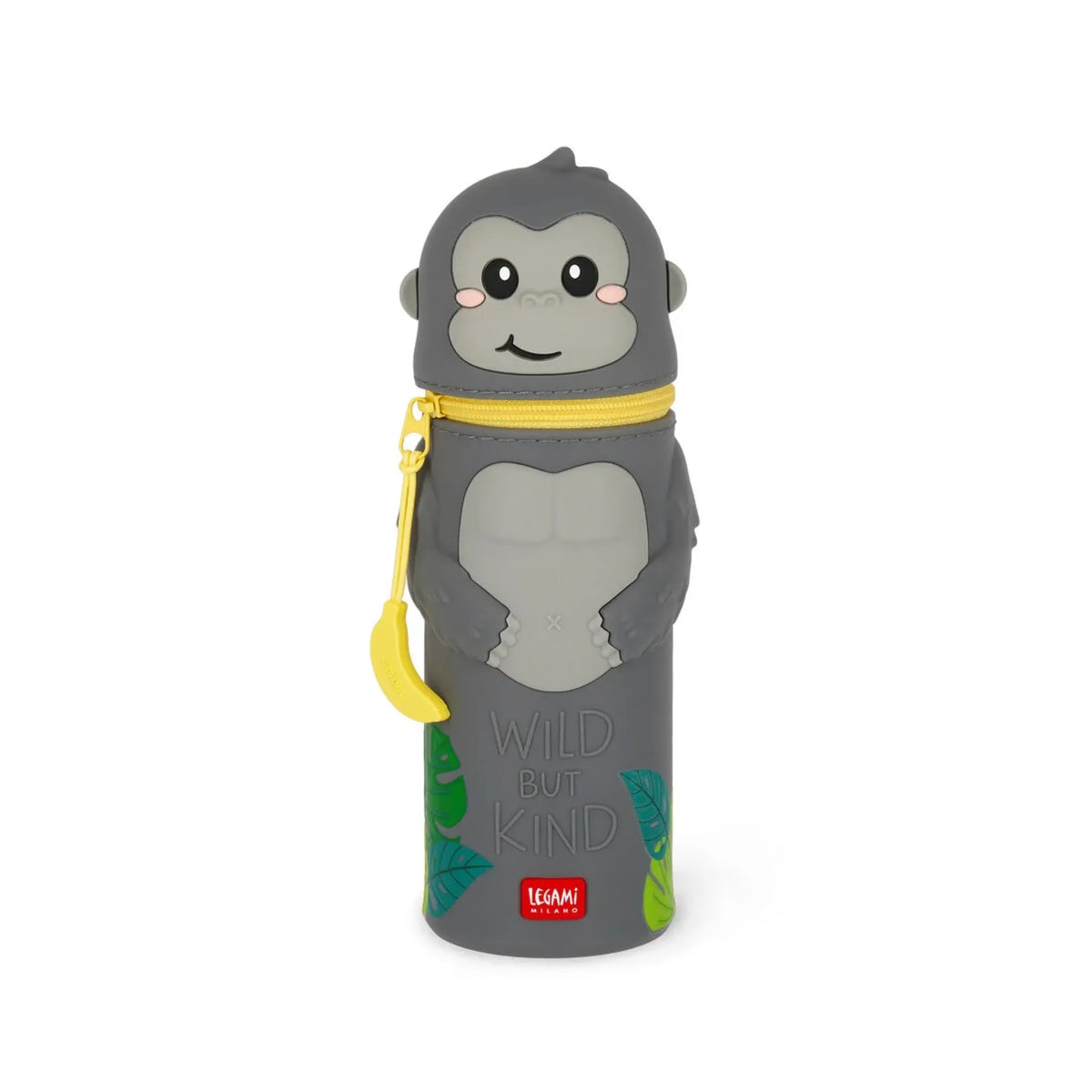 Astuccio 2-in-1 Gorilla Legami Kawaii in Silicone – Wild but Kind