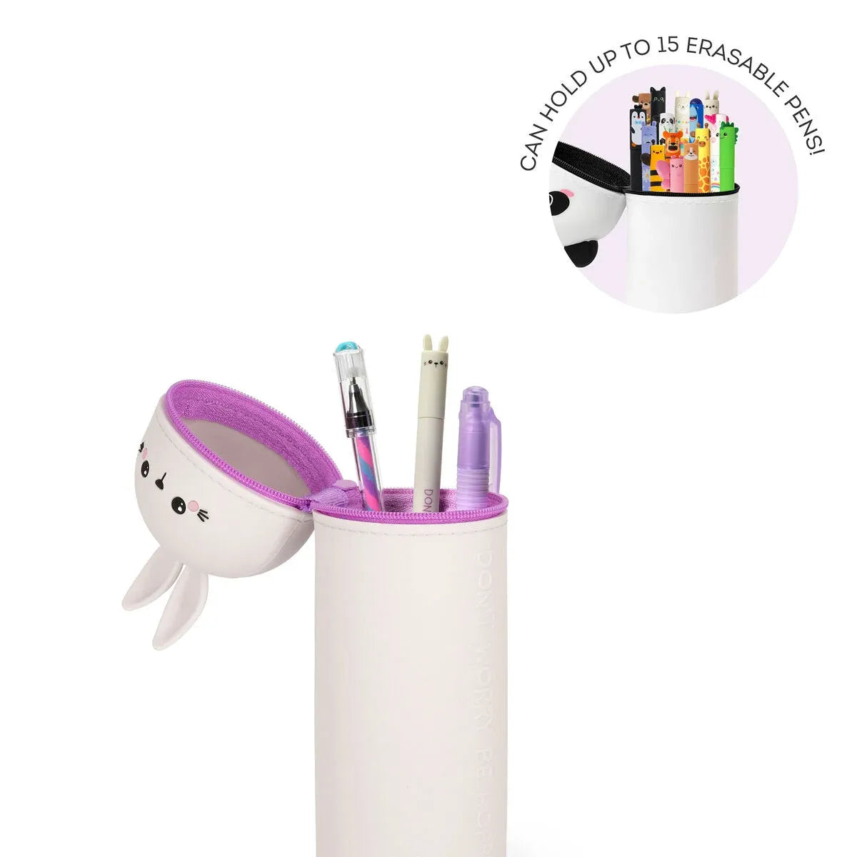 Astuccio 2-in-1 in Silicone Bunny "Don't Worry Be Hoppy" Legami