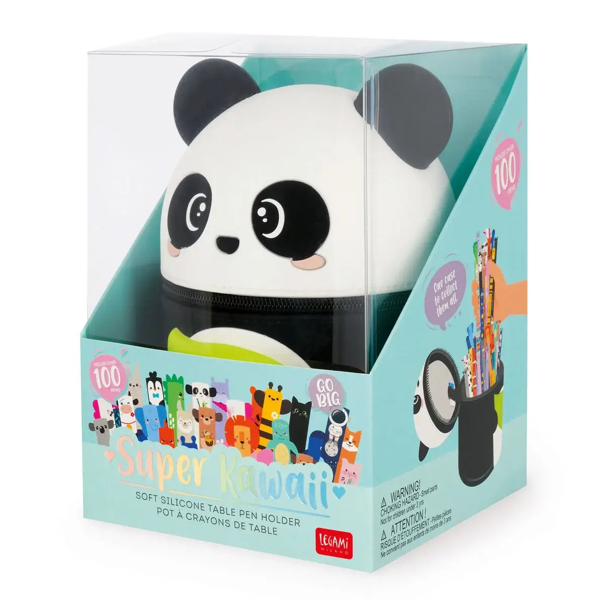 Astuccio Panda Super Kawaii Legami – Portapenne Scuola Morbido in Silicone Originale