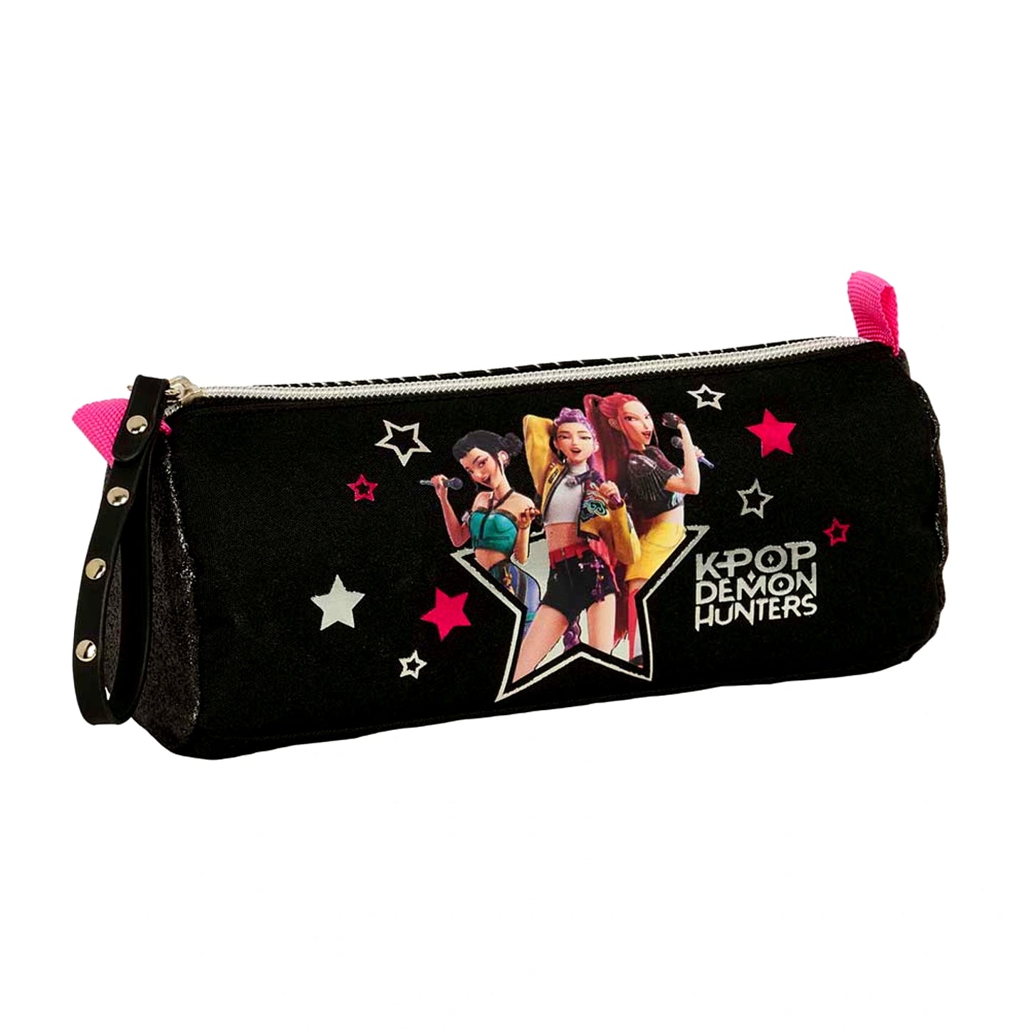 Astuccio Singolo K-Pop Demon Hunters Energy Huntrix con Lati Glitter e Borchie Safta