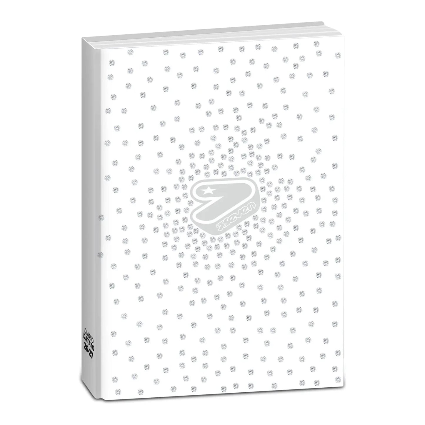 Diario Seven Glitzycute Datato 2026-2027 con Strass 12 Mesi Scuola