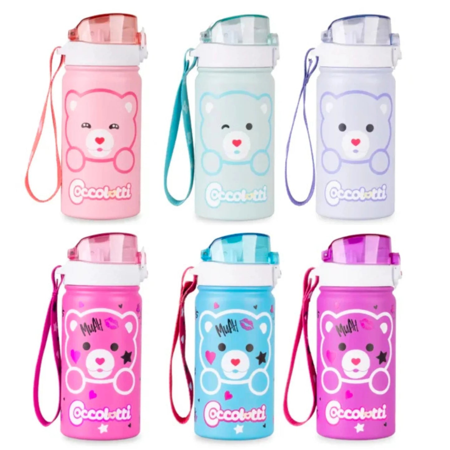 Borraccia Termica 400ml Coccolotti Colourbook – Acciaio Inox Doppia Parete – Beccuccio in Silicone – Mantiene Caldo/Freddo 12 Ore – Licenza Ufficiale Giochi Preziosi – 6 Varianti Disponibili