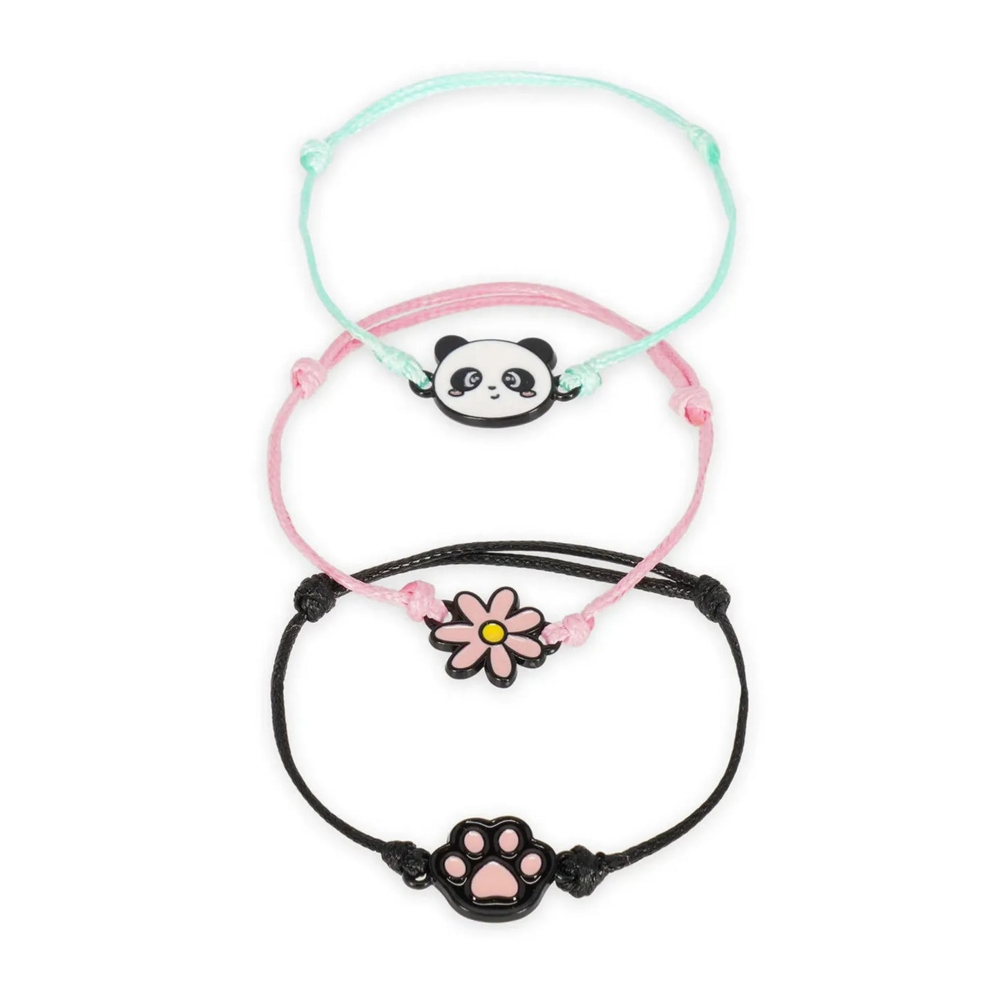 Braccialetti Legami Panda Set 3 Bracciali Better Together Regolabili Amicizia