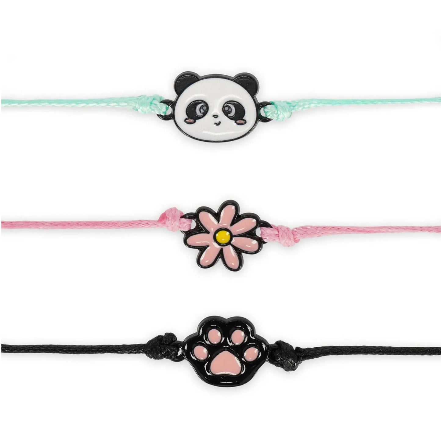 Braccialetti Legami Panda Set 3 Bracciali Better Together Regolabili Amicizia