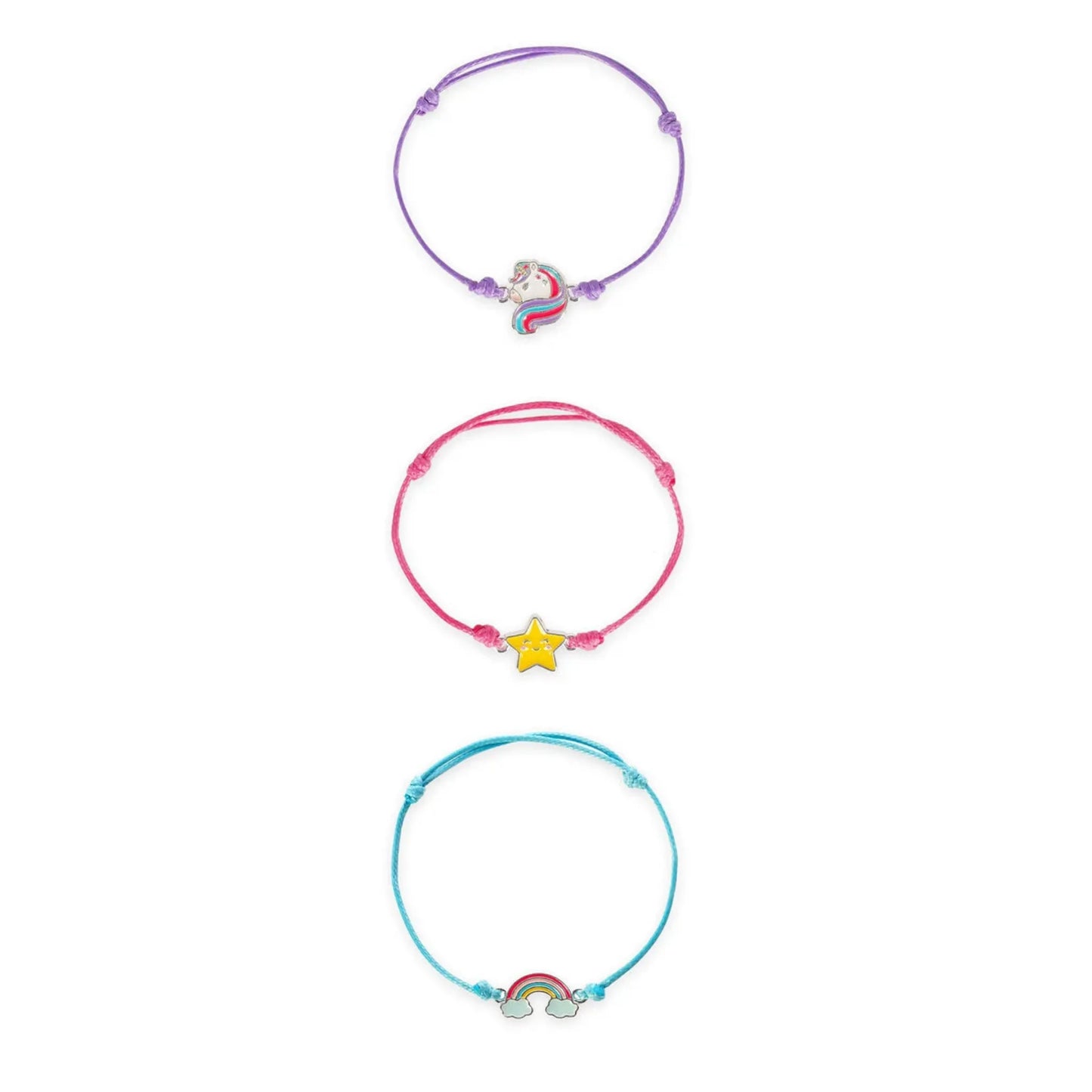 Braccialetti Legami Unicorn Set 3 Bracciali Better Together Regolabili Amicizia