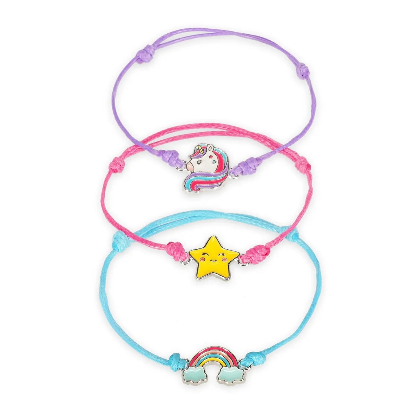 Braccialetti Legami Unicorn Set 3 Bracciali Better Together Regolabili Amicizia