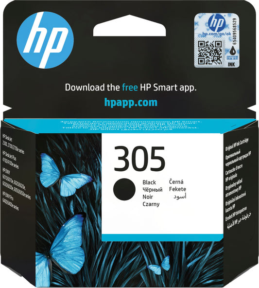 HP Cartuccia di inchiostro nero originale 305