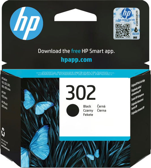 Cartuccia originale inchiostro nero HP 302