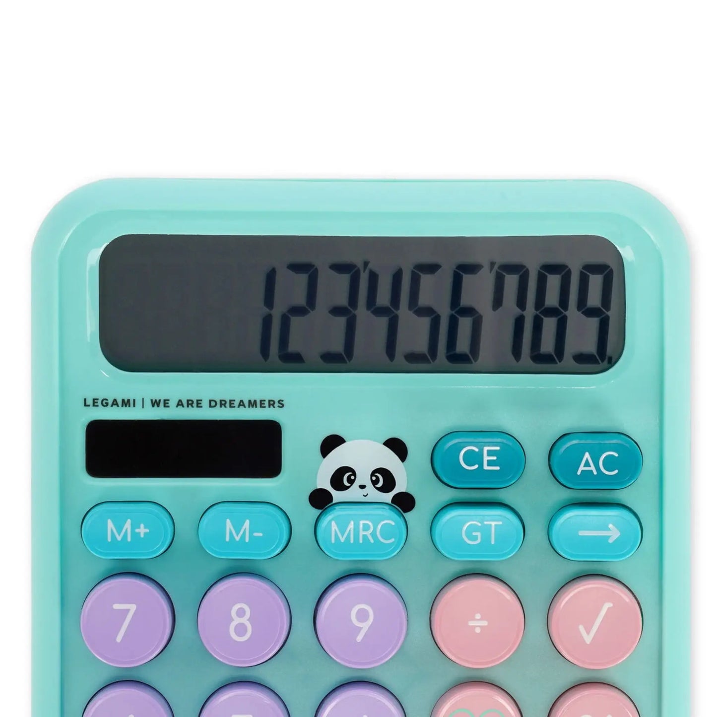 Calcolatrice Panda Legami Calcoolator | Calcolatrice da Tavolo Kawaii Solare 12 Cifre