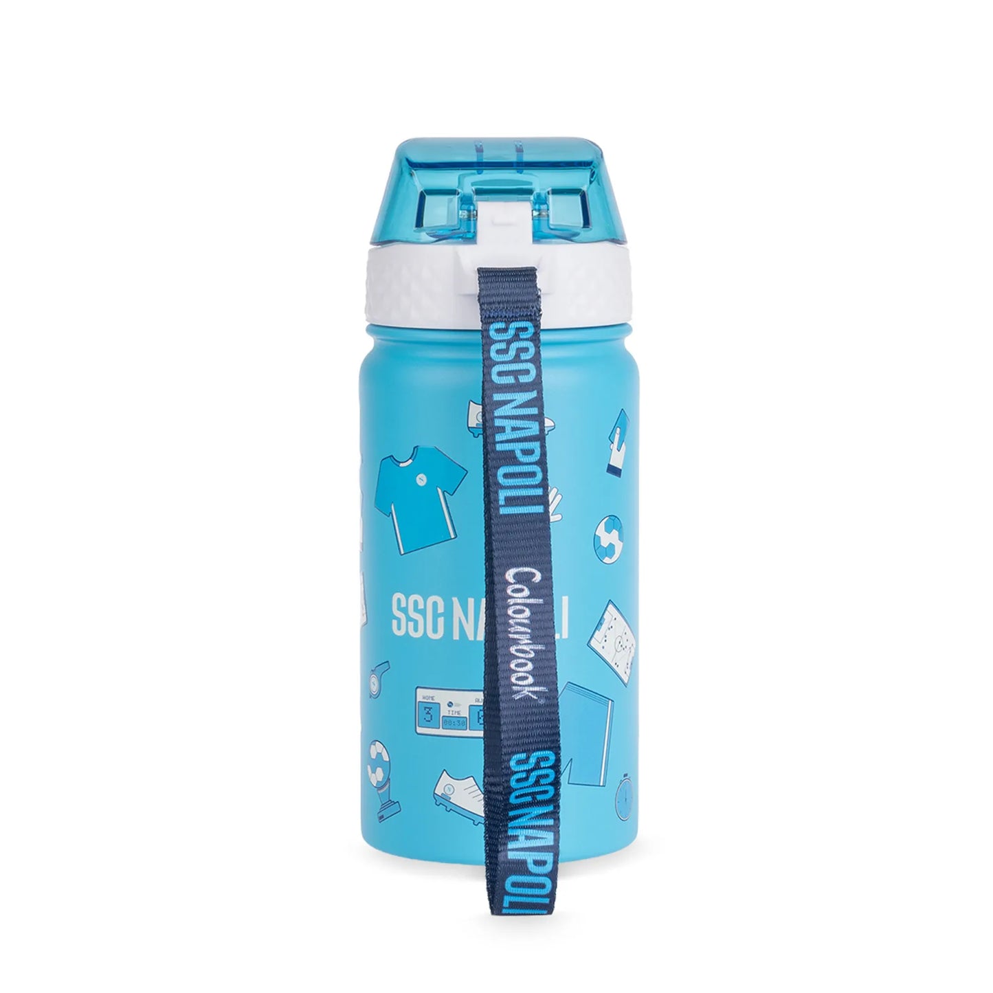 Borraccia Termica Bambini SSC Napoli Kids 400ml con Cannuccia Antigoccia
