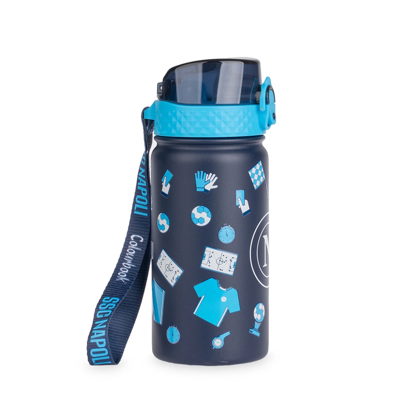 Borraccia Termica Bambini SSC Napoli Kids 400ml con Cannuccia Antigoccia