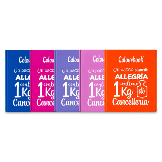 Box Sorpresa 1 Kg Cancelleria Colourbook — Mix Assortito Scatola Colorata Idea Regalo Scuola