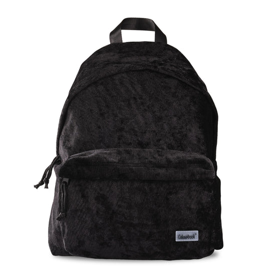 Zaino Tondo Americano Colourbook Elegance Velar Nero — Velluto a Coste Corduroy 23L 41×31×16cm
