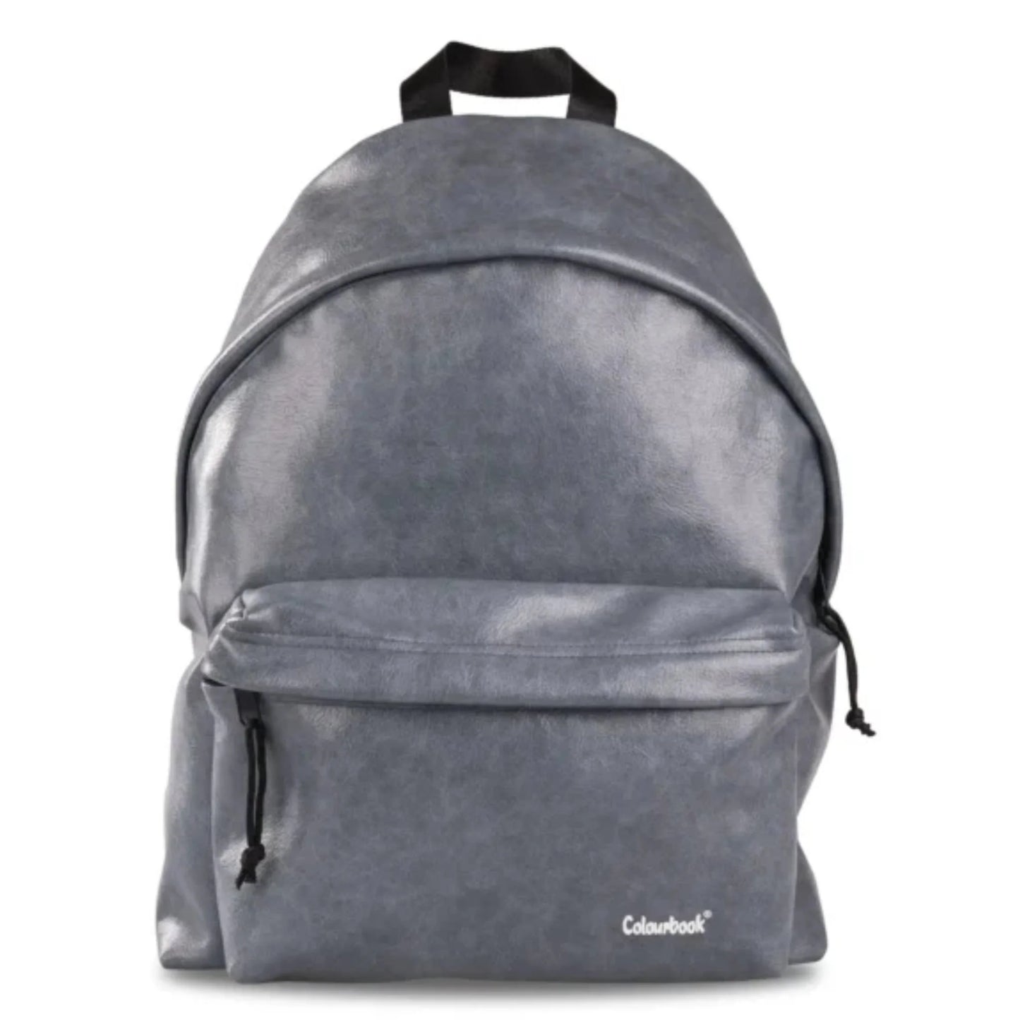 Zaino Colourbook Elite Ikona Avion 23L — Similpelle Grigio Ardesia Metallizzato Spallacci Imbottiti Garanzia 4 Anni