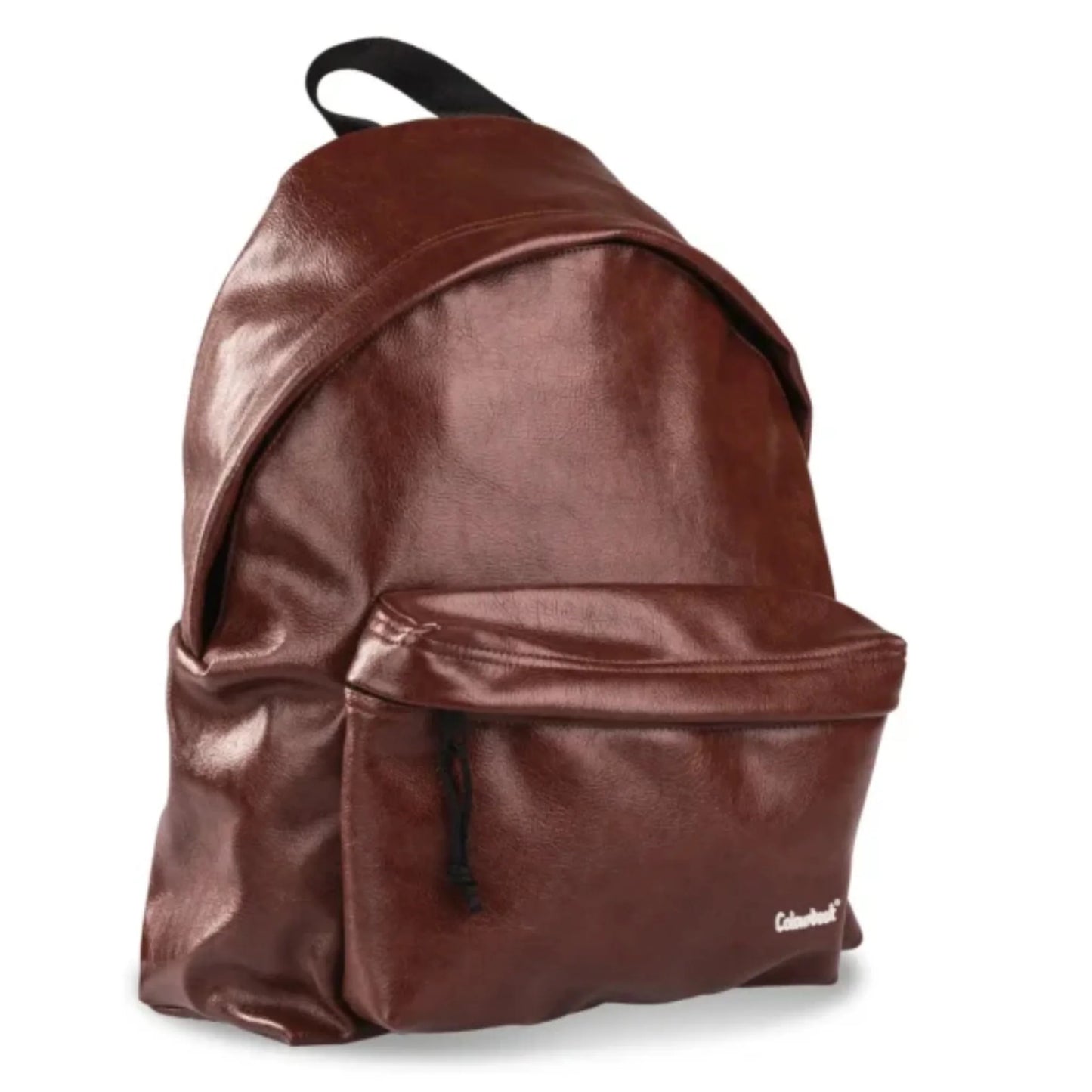 Zaino Colourbook Elite Ikona Brown Cuoio 23L — Similpelle Lucida Spallacci Imbottiti Garanzia 4 Anni