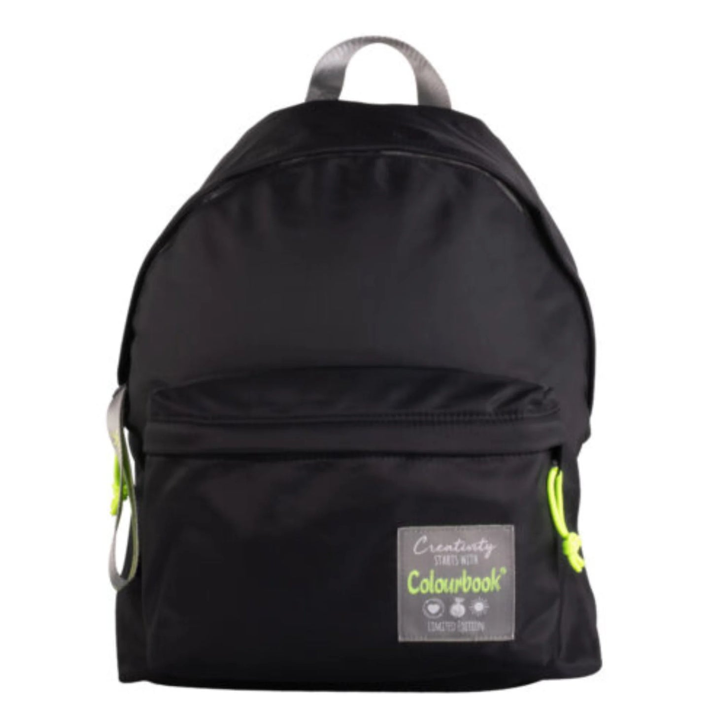 Zaino Colourbook Satin Black Limited Edition 23L — Nero Fluo Giallo Sacca Regalo Inclusa Garanzia 4 Anni