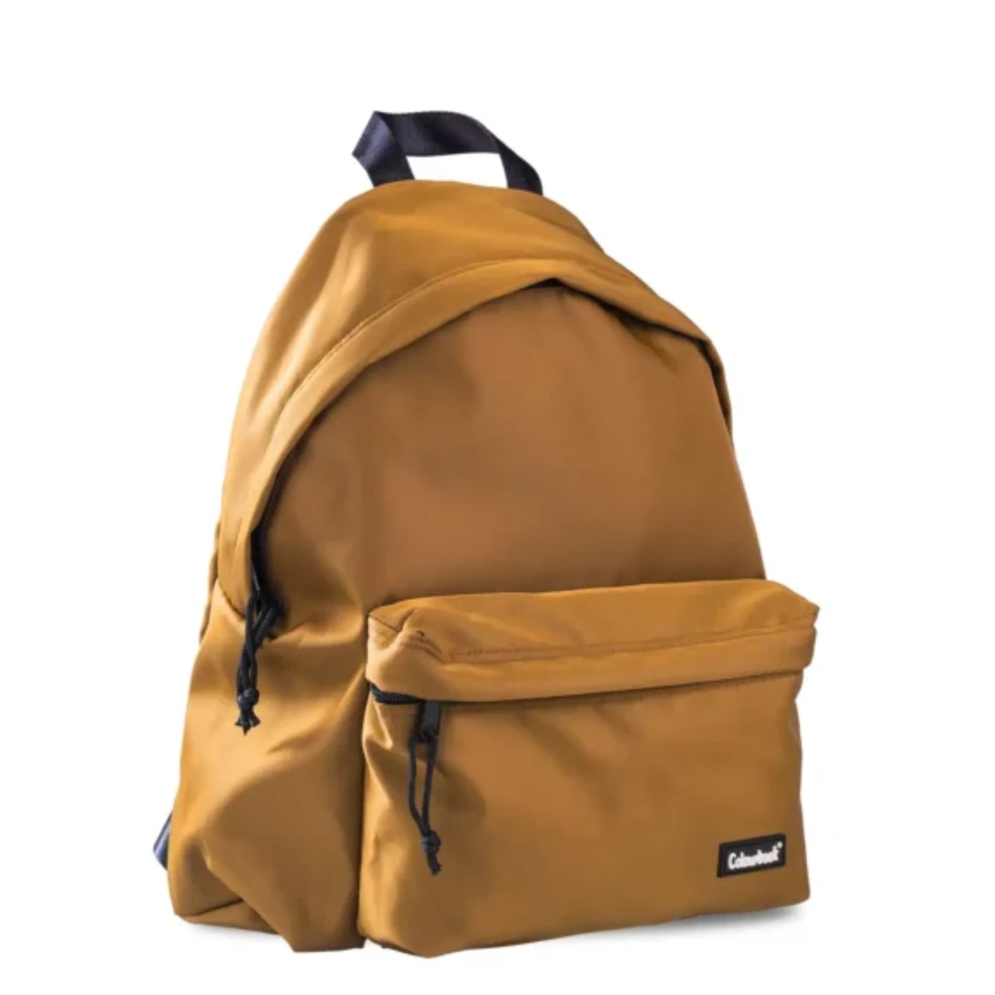 Zaino Tondo Americano Colourbook Satin Trend Ocra — 23L Schienale Imbottito Spallacci Regolabili 41×31×16cm