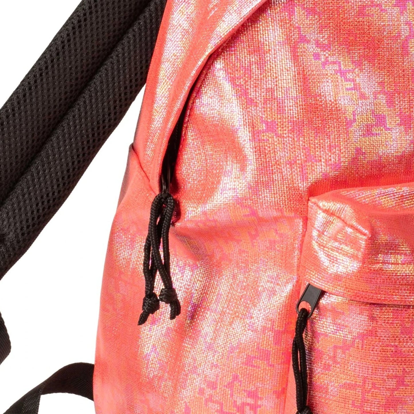 Zaino Shine Colourbook Strawberry — Tessuto Iridescente Olografico 2 Zip Sacchetto Cotone Limited Edition