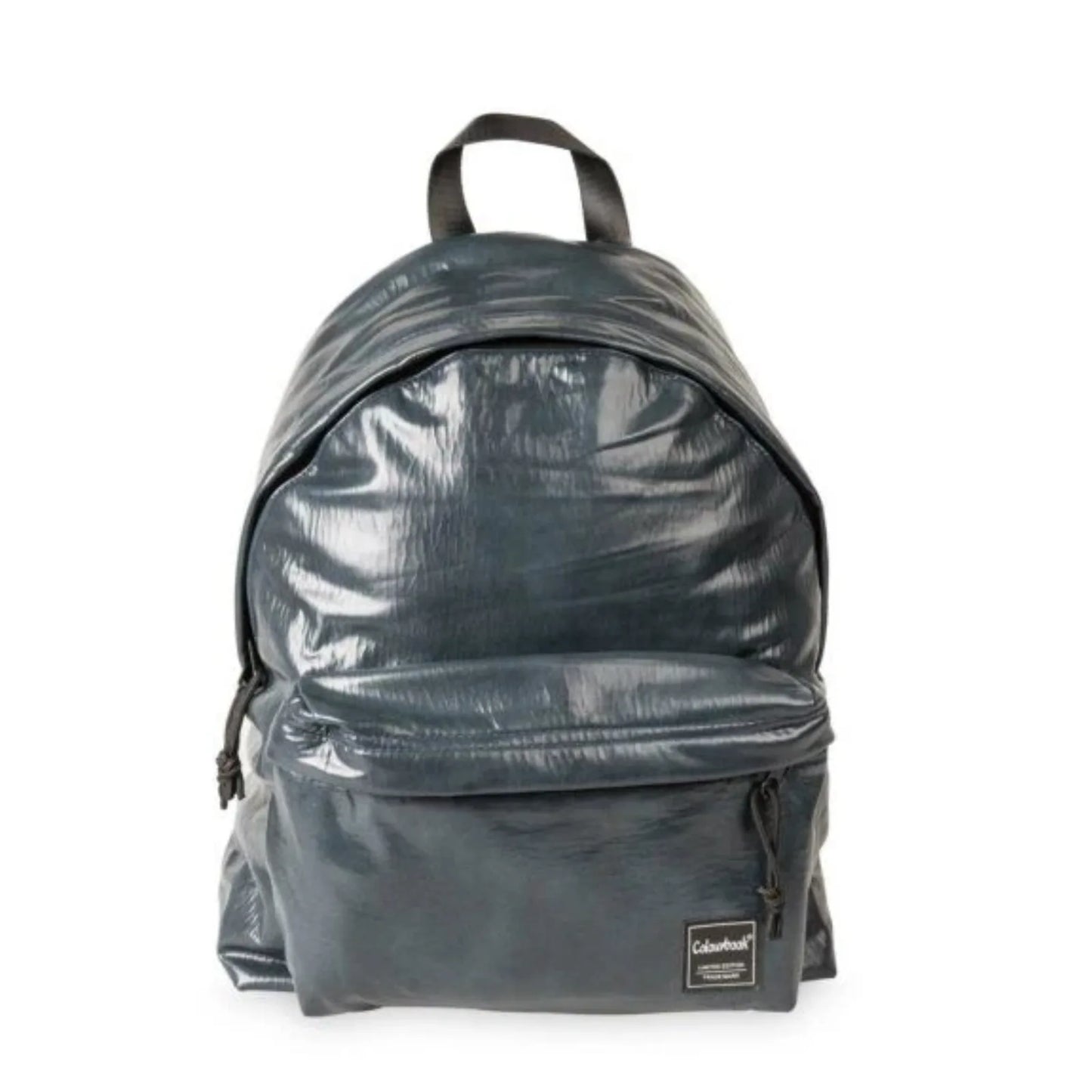 Zaino Tondo Americano Colourbook Soft Petrolio — Lucido Cuoio PU 23L Schienale Imbottito 41×31×16cm