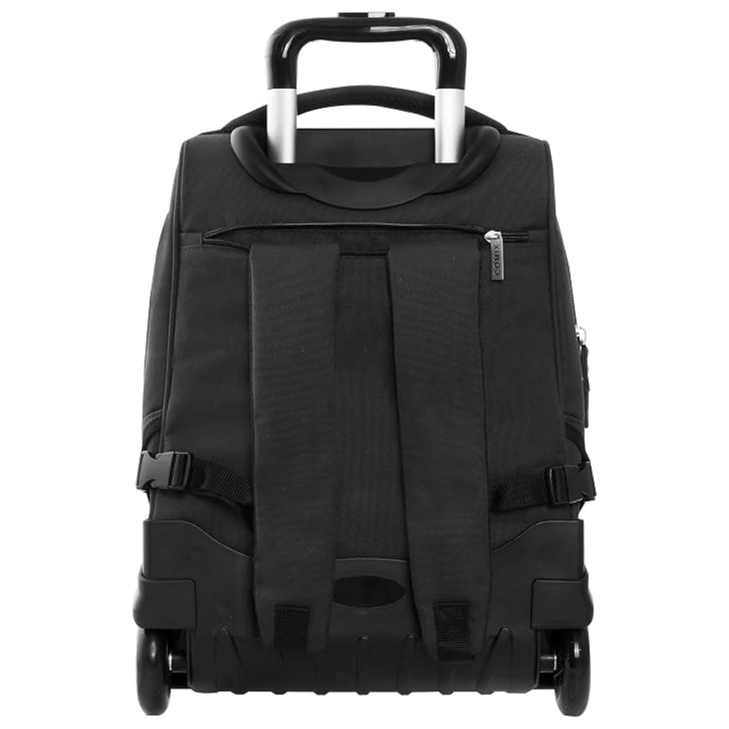 Zaino Trolley Staccabile Comix Nero — Manico Telescopico Alluminio Spallacci a Scomparsa Resistente Acqua 36×43×23 cm