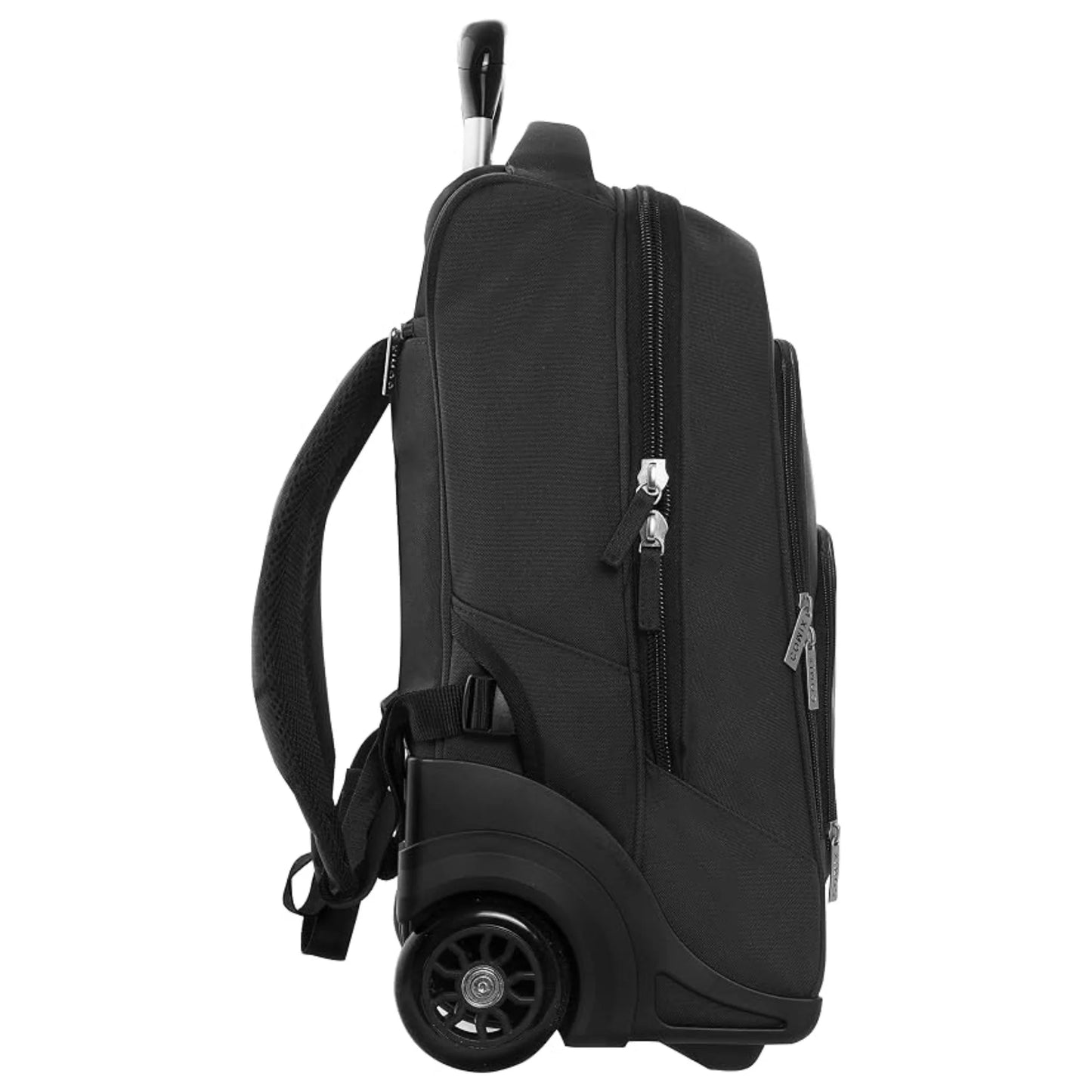 Zaino Trolley Staccabile Comix Nero — Manico Telescopico Alluminio Spallacci a Scomparsa Resistente Acqua 36×43×23 cm