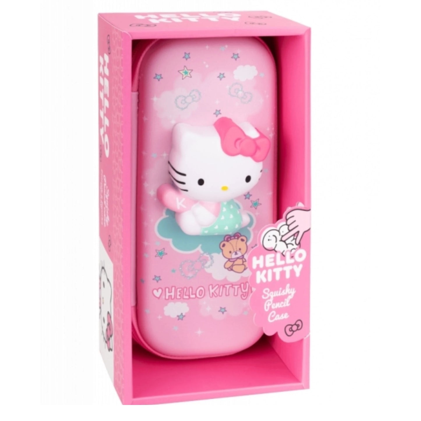 Astuccio Squishy 3D Hello Kitty CoolPack Rosa — EVA Rigido Morbido al Tatto Organizer Interno Licenza Sanrio