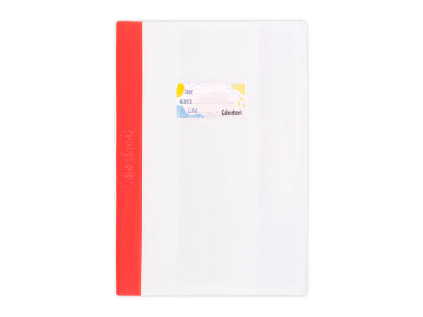 Copriquaderno con banda colorata