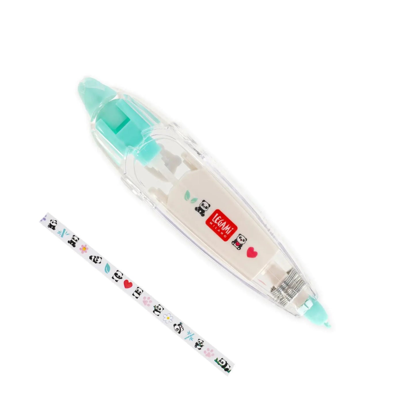 Deco Tape Panda Legami | Penna a Nastro Decorativo Ricaricabile 8m Hug Me Kawaii