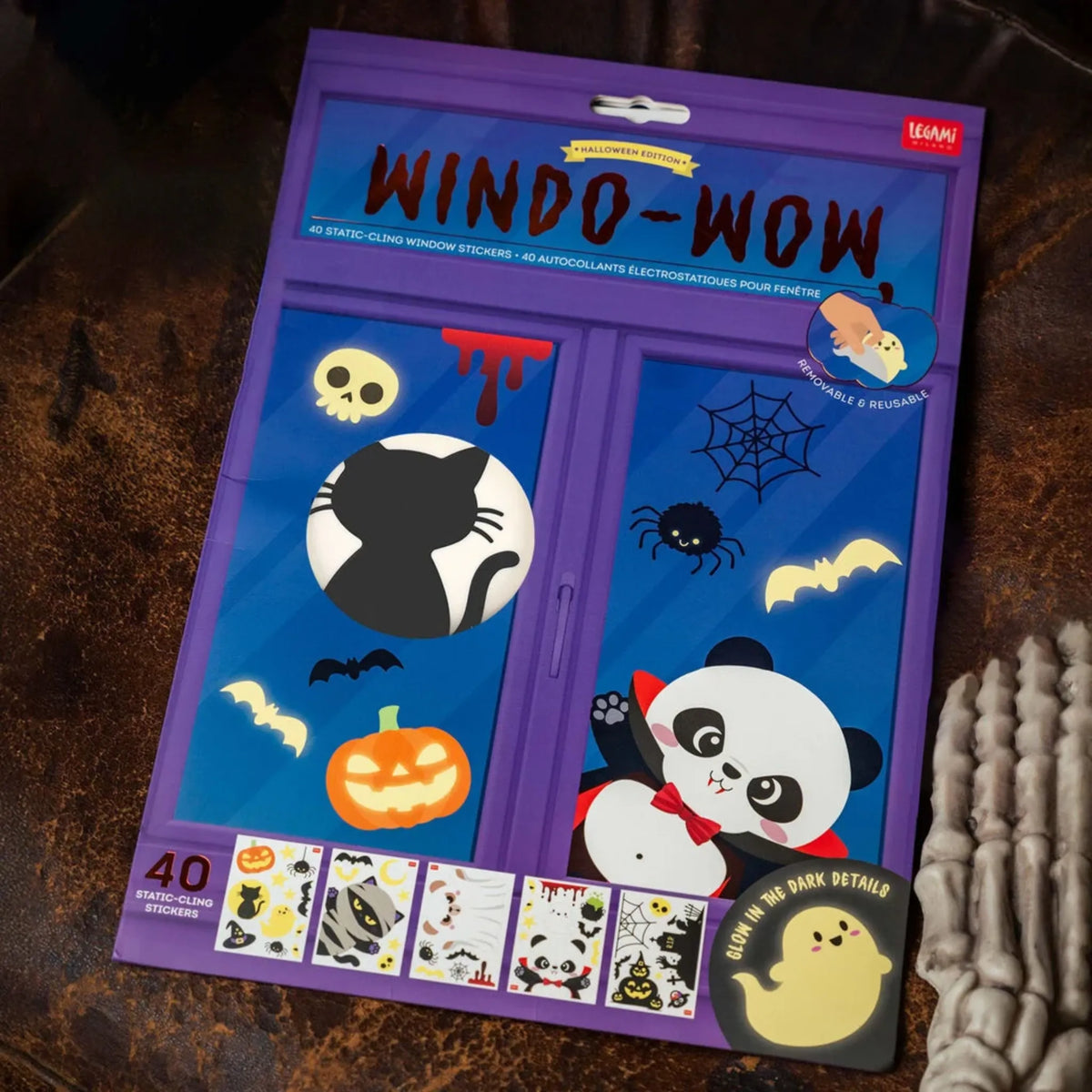 Set 40 Adesivi Elettrostatici Halloween per Finestre Legami – Windo-Wow