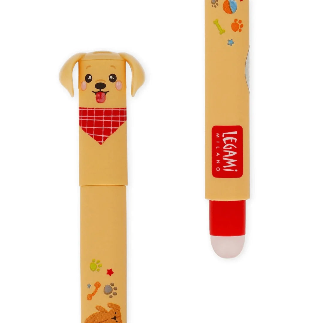 Set 3 Penne Cancellabili Legami Fur-ever Friends – Bulldog, Golden Retriever e Barboncino