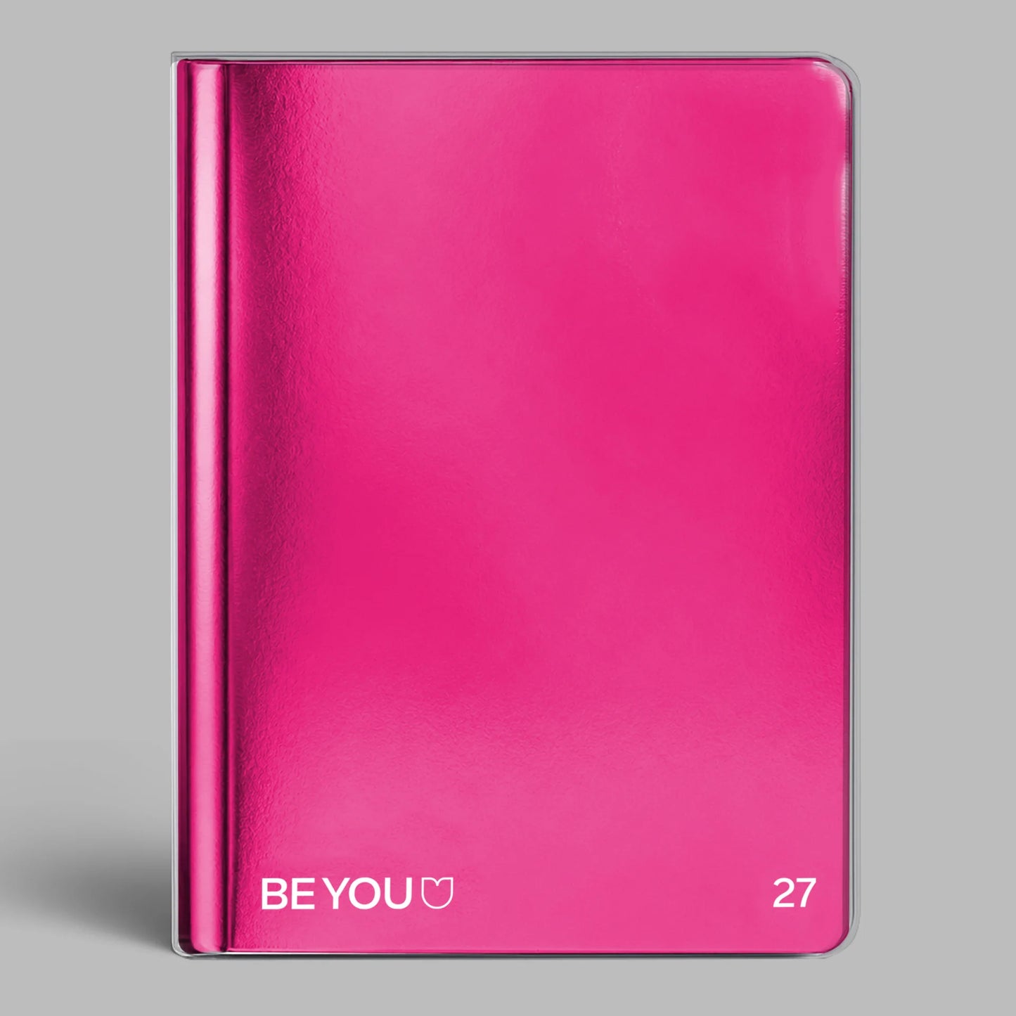 Diario Be You Fuxia 2026-2027 12 Mesi Datato Formato Easy con Stickers