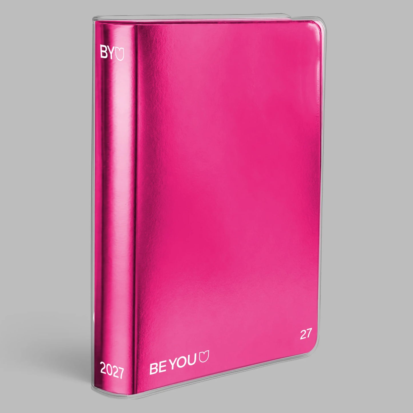 Diario Be You Fuxia 2026-2027 12 Mesi Datato Formato Easy con Stickers