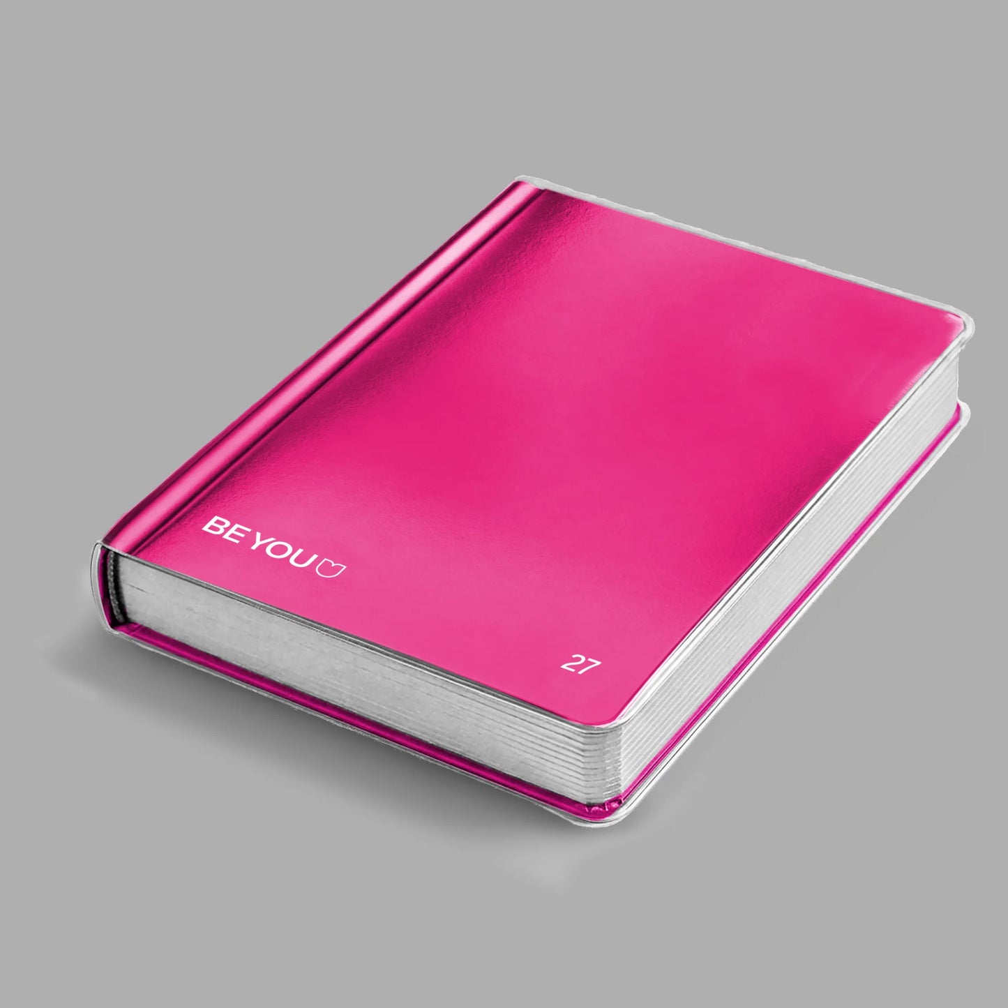 Diario Be You Fuxia 2026-2027 12 Mesi Datato Formato Easy con Stickers