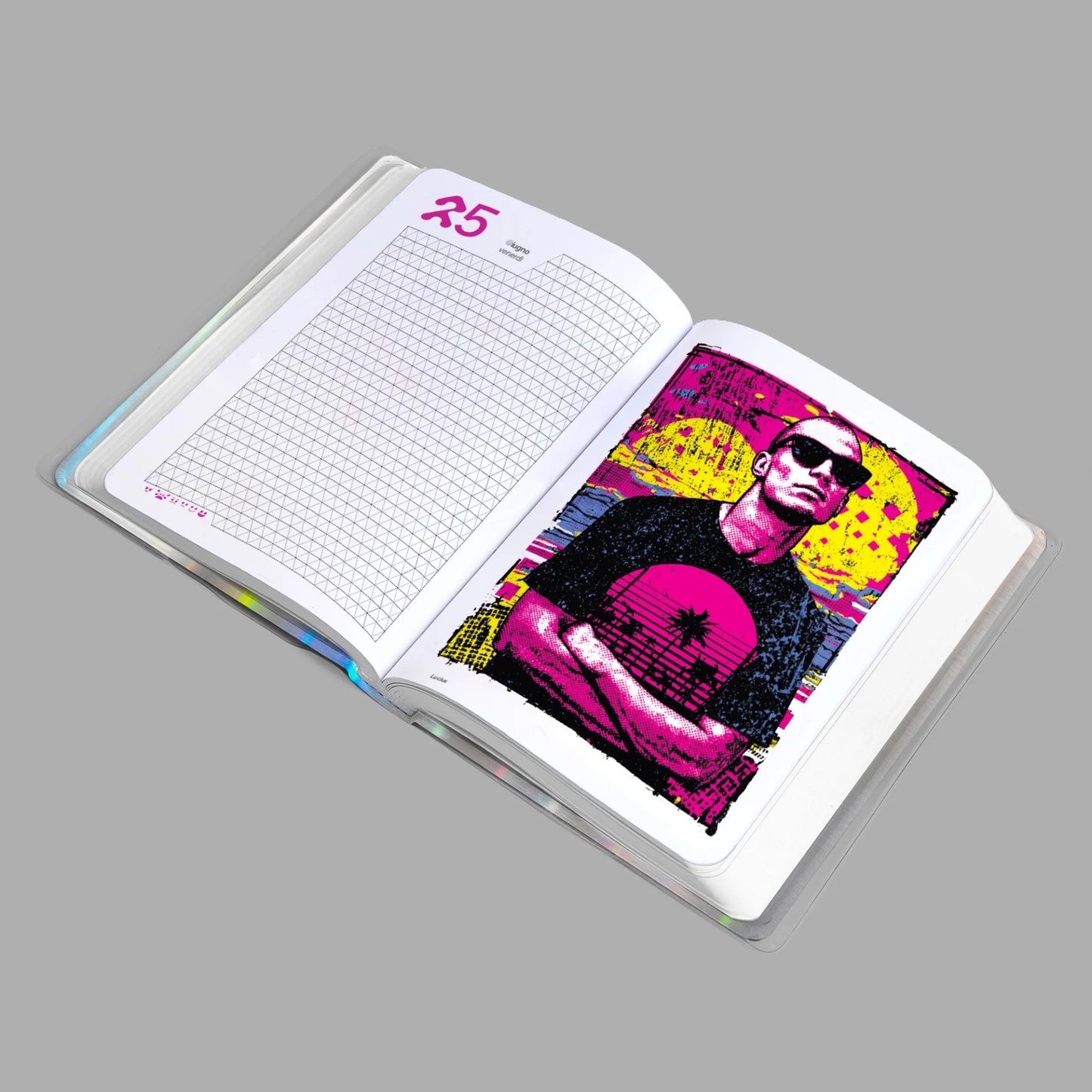 Diario Be You Prism 2026-2027 12 Mesi Datato Formato Easy con Stickers