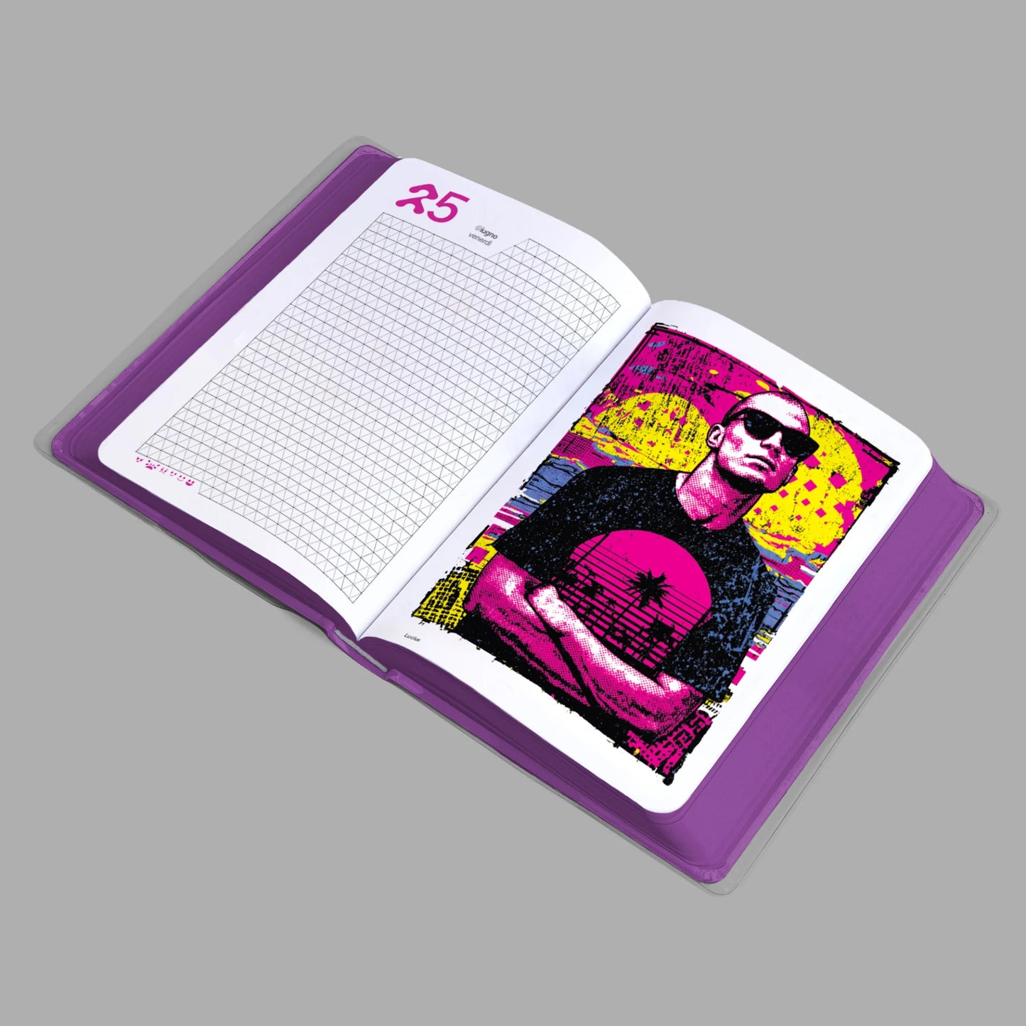 Diario Be You Purple 2026-2027 12 Mesi Datato Standard ed Easy