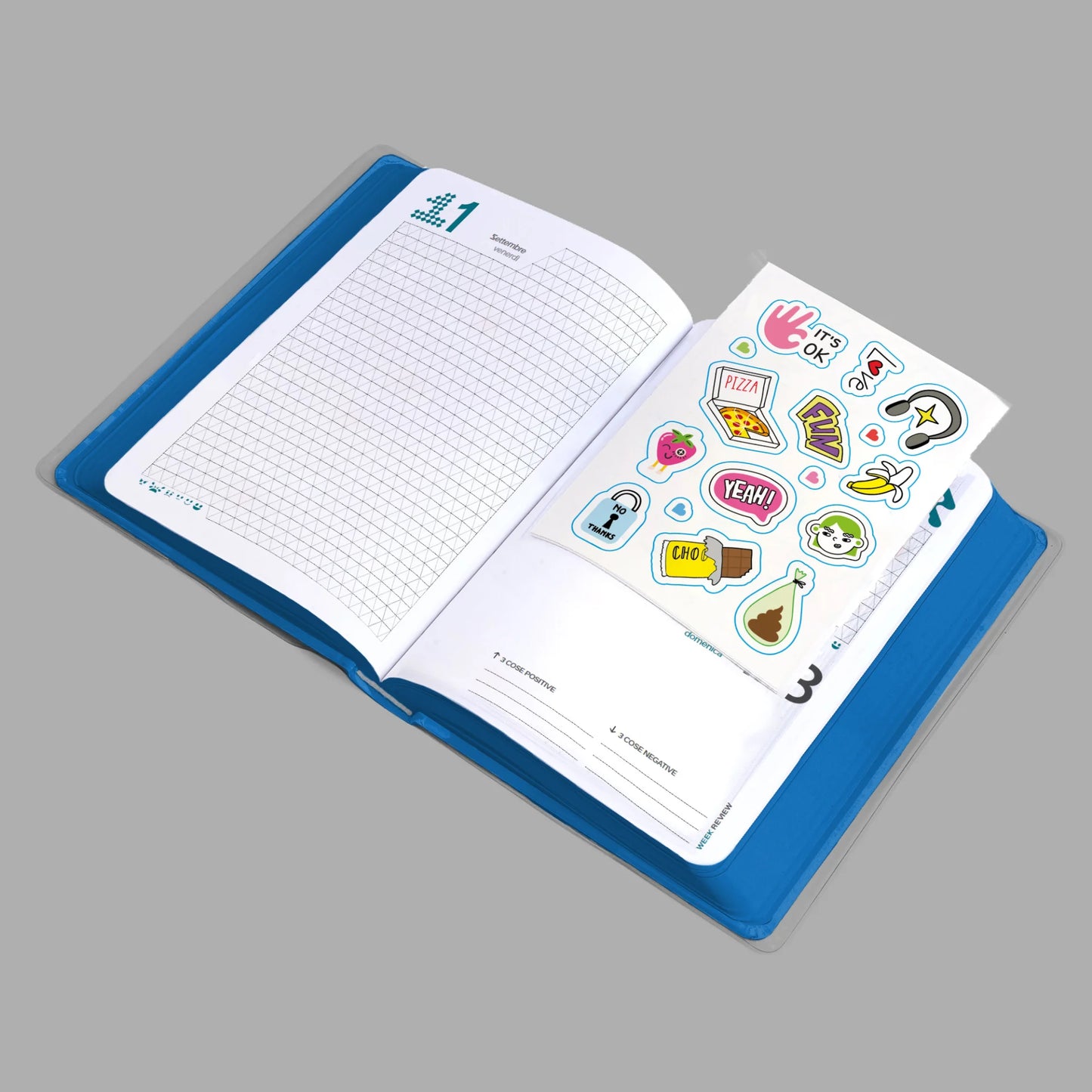 Diario Be You Vivid Blue 2026-2027 12 Mesi Datato Standard ed Easy