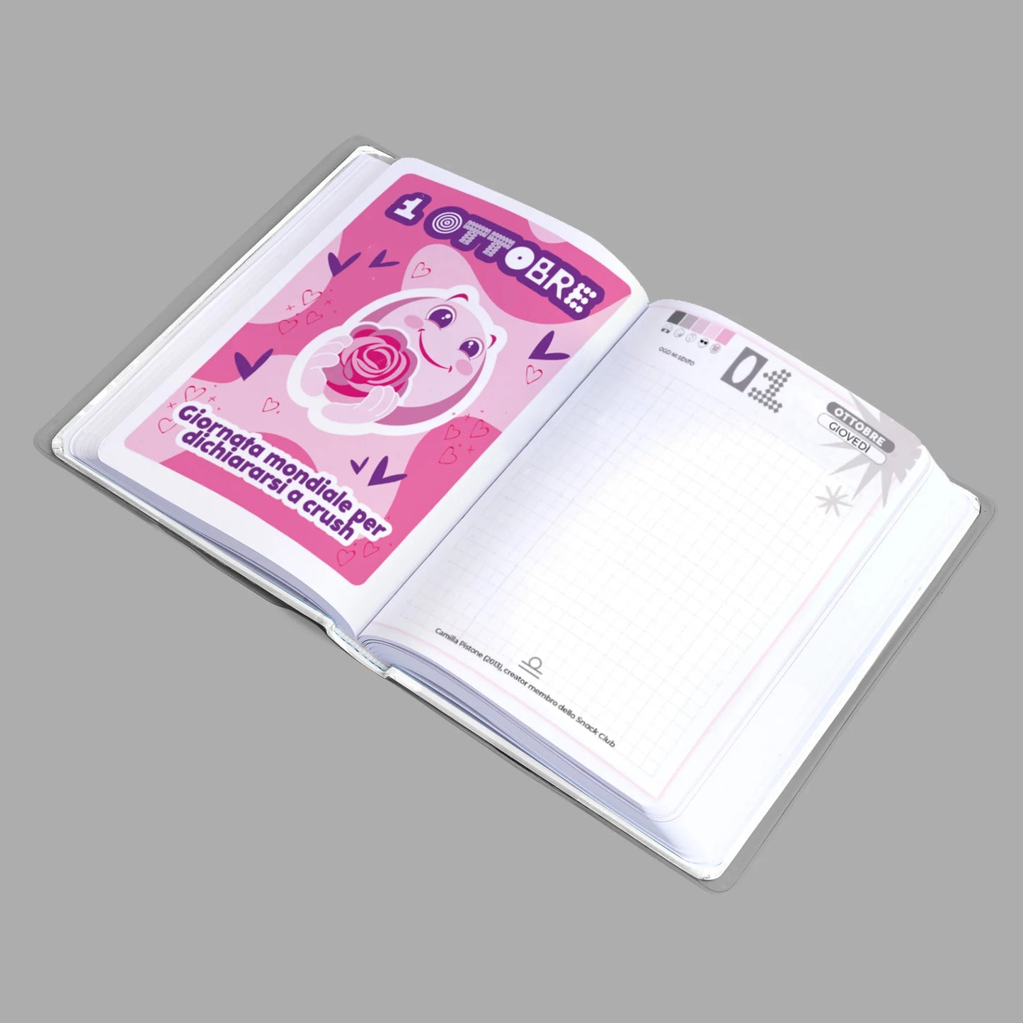 Diario Be You Webboh 2026-2027 12 Mesi Datato Easy con 100 Stickers
