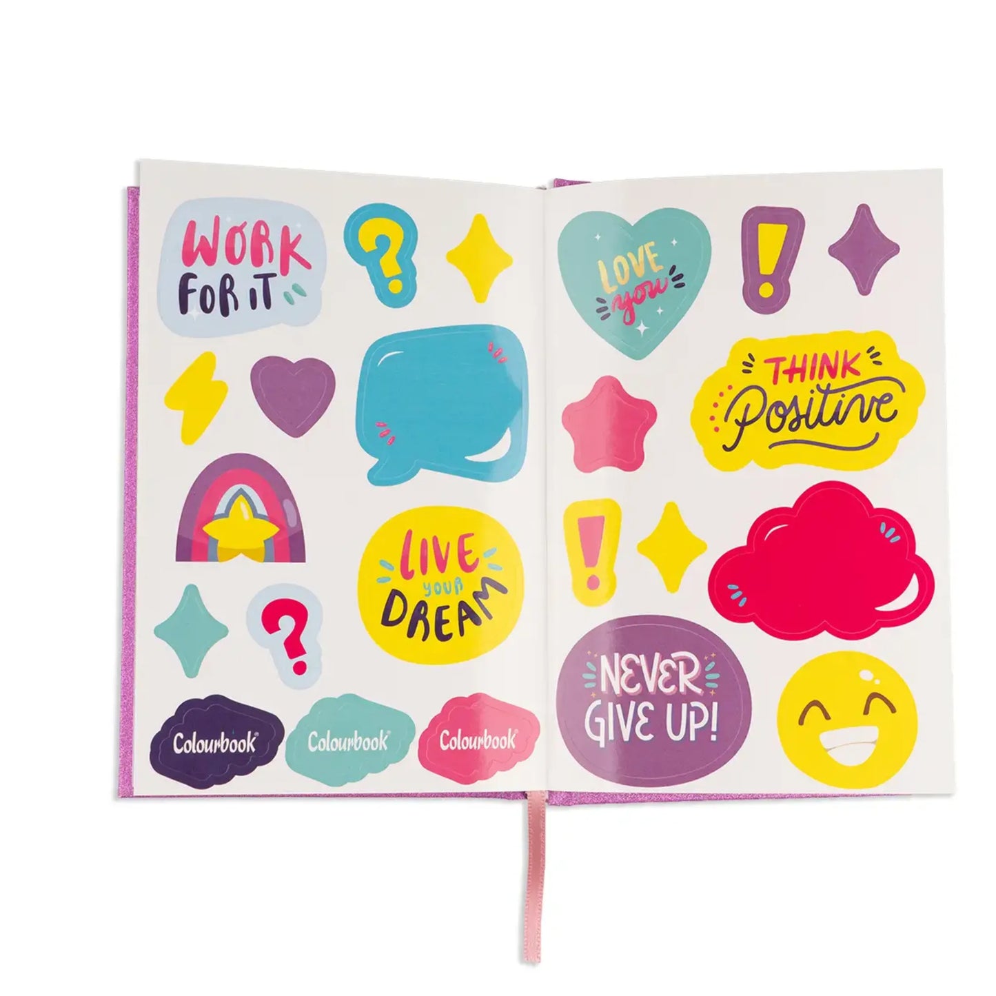 Diario Scolastico Glitter Colourbook 2026/27 Non Datato 12 Mesi | 3 Soggetti