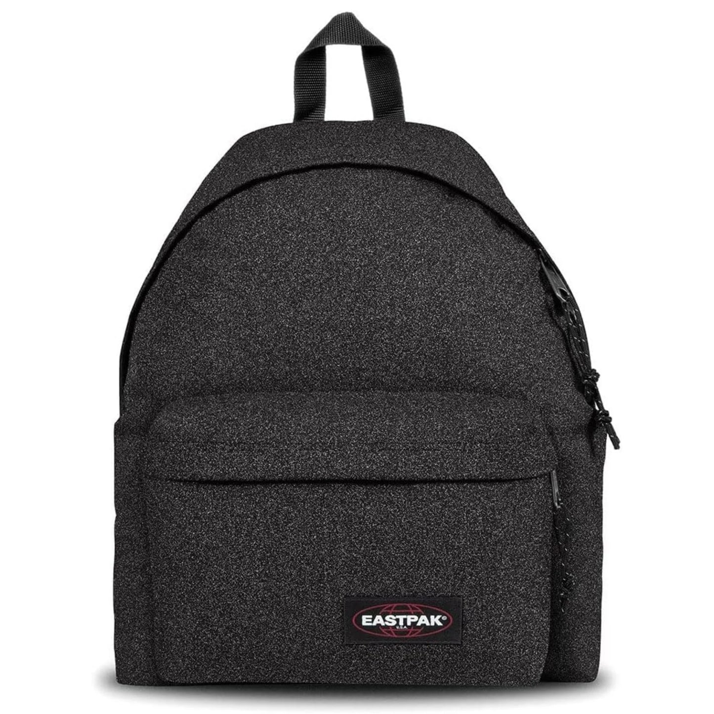 Zaino Eastpak Padded Pak'r Spark Black 24 Litri — Nero Glitter Argentato Spallacci Imbottiti Garanzia 30 Anni