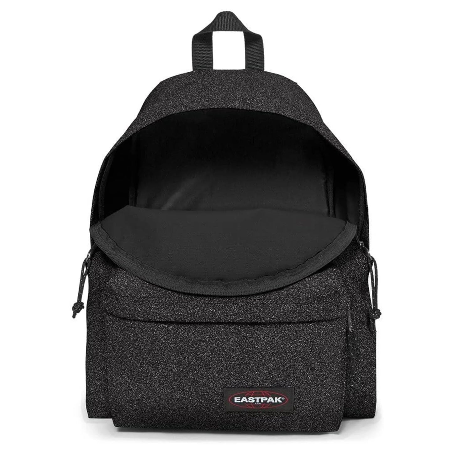Zaino Eastpak Padded Pak'r Spark Black 24 Litri — Nero Glitter Argentato Spallacci Imbottiti Garanzia 30 Anni