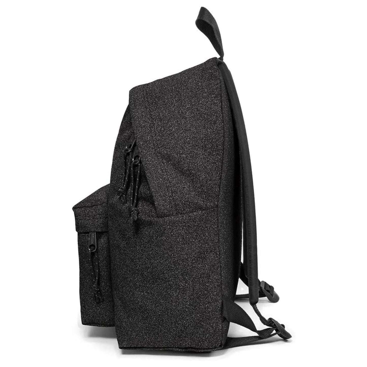 Zaino Eastpak Padded Pak'r Spark Black 24 Litri — Nero Glitter Argentato Spallacci Imbottiti Garanzia 30 Anni